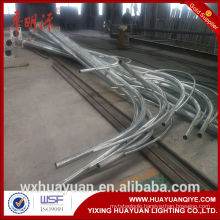 Hot dip galvanized steel road and street lighting pole and lamp post